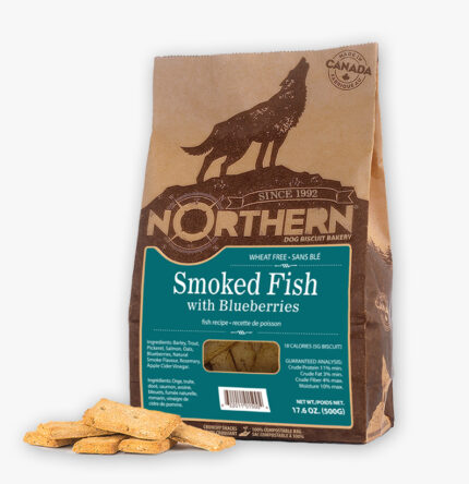 Northern Biscuit Smoked Fish with Blueberries